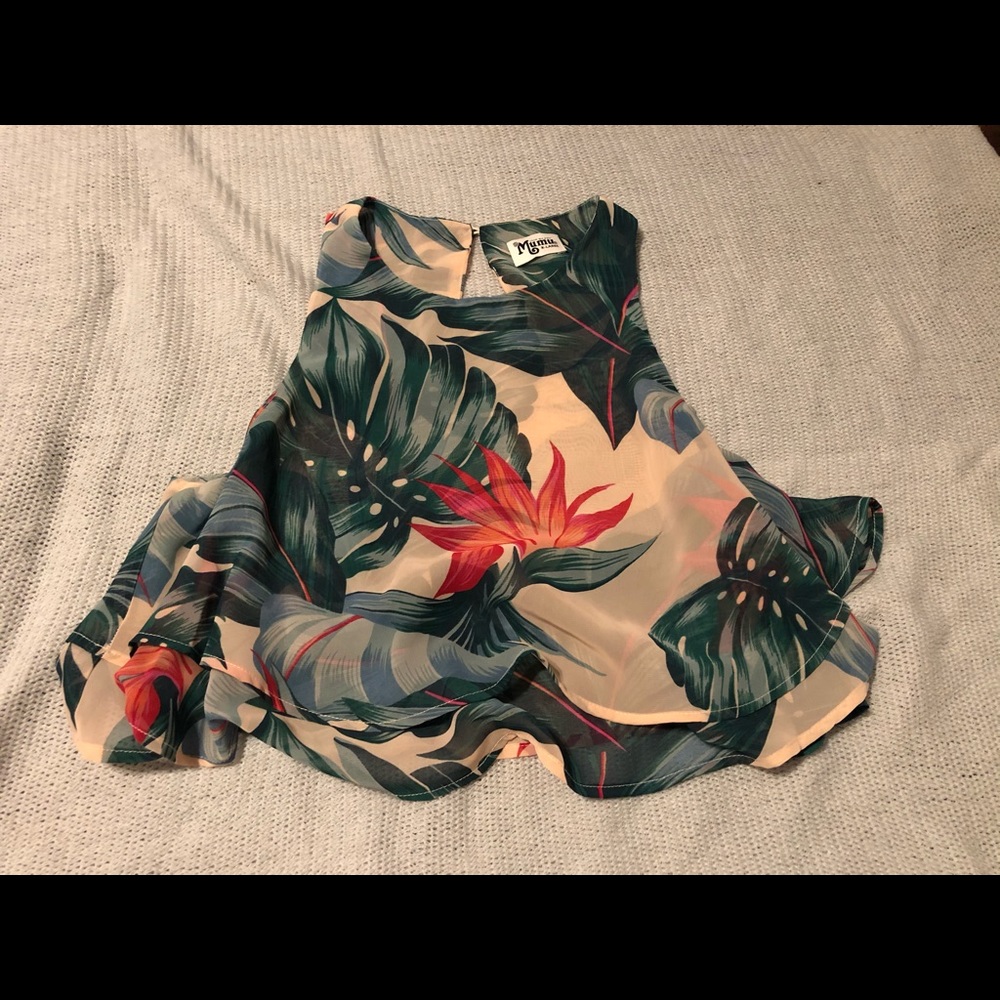 Show me your mumu King Crop Top Kauai Kisses